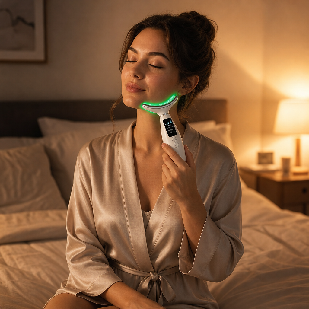 Appareil Anti-Rides & Raffermissant Visage | LED & Vibrations